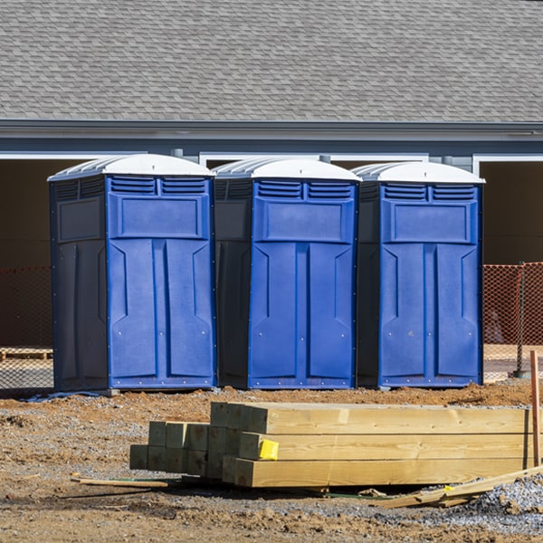 what is the maximum capacity for a single portable restroom in Applewood